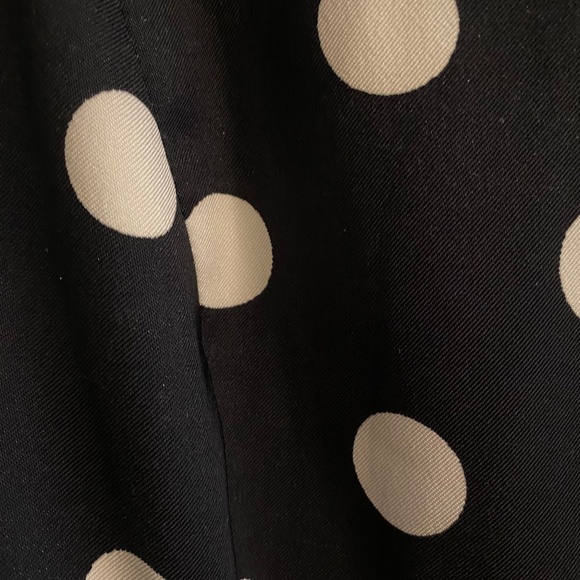 AB Studio Knee-Length Black Polka-Dot Dress Fit and Flare Size 4 - Picture 4 of 4